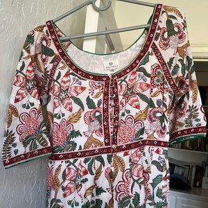 Brand new vintage Indian print floral soft cotton maxi dress